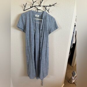 Old Navy Midi Gingham Dress